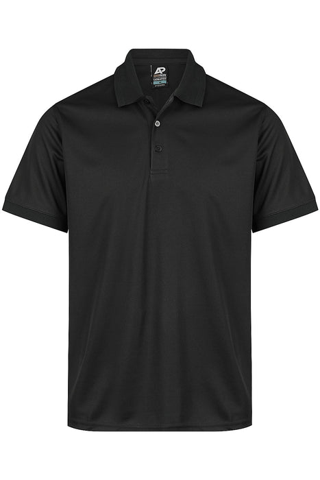 LACHLAN MENS POLOS - BLACK