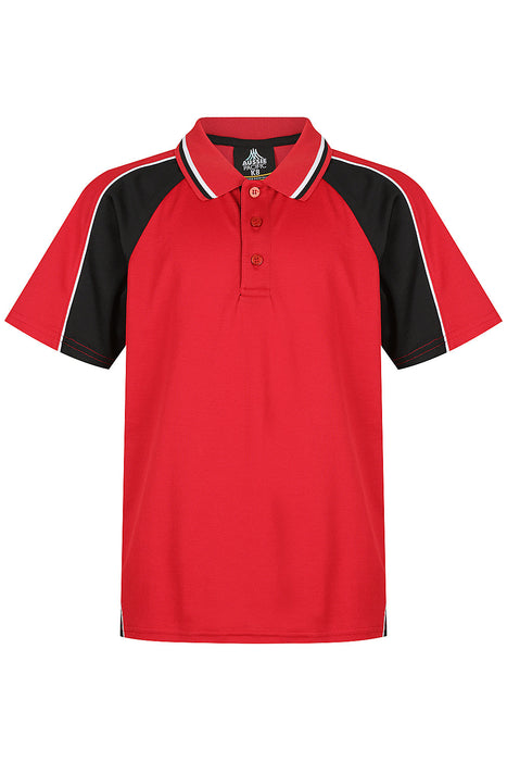 PANORAMA KIDS POLOS - RED/BLACK/WHITE