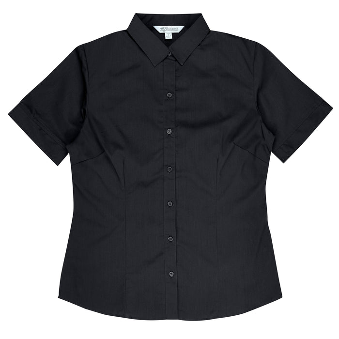 MOSMAN LADY SHIRT SHORT SLEEVE - BLACK