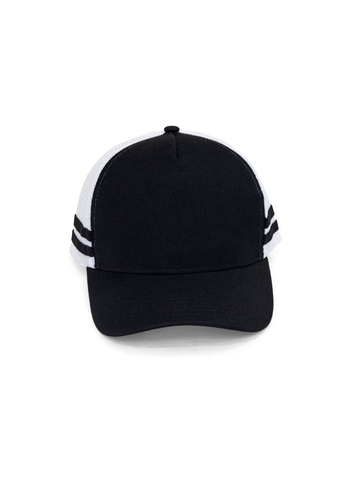 HAMPSHIRE TRUCKER CAP - BLACK/WHITE/BLACK