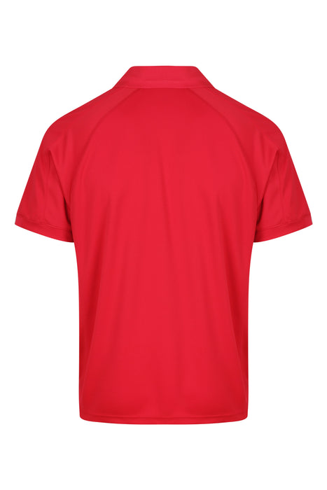 FLINDERS MENS POLOS - RED/WHITE