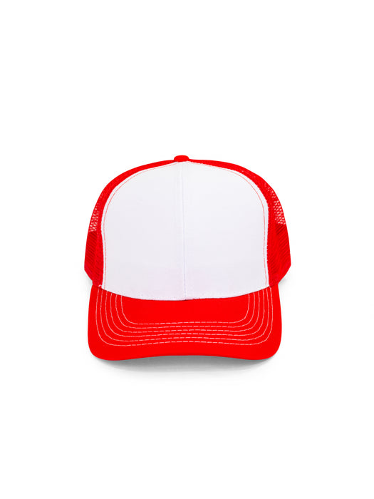 LUTON CAP - WHITE/RED