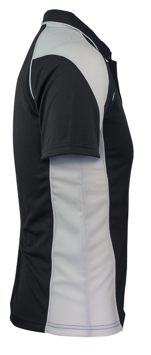 PREMIER MENS POLOS - BLACK/WHITE