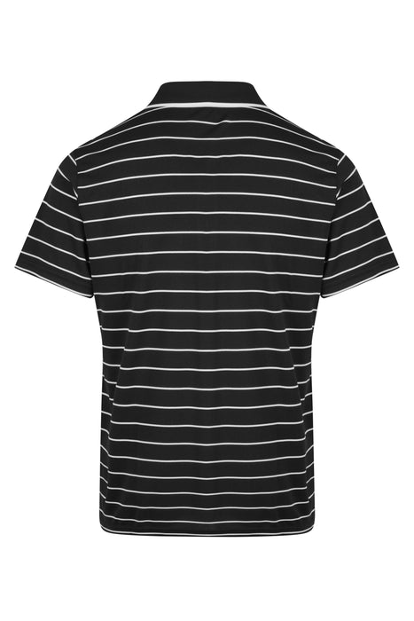 VAUCLUSE MENS POLOS - BLACK/WHITE