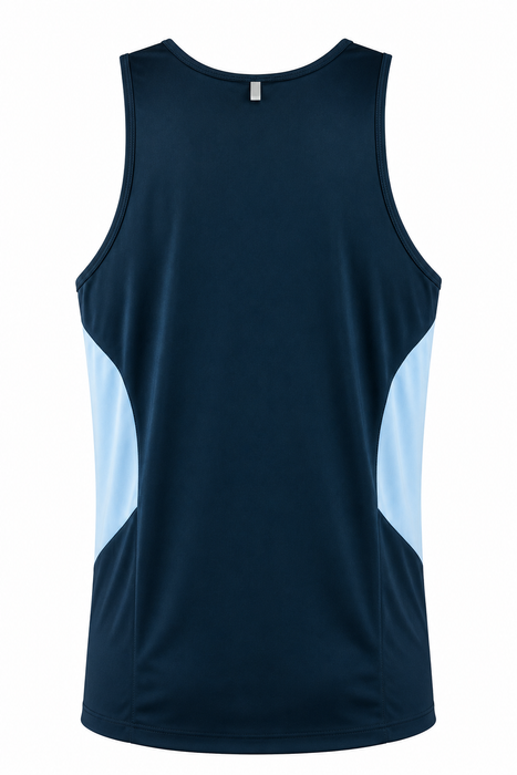 TASMAN HERREN-UNTERSHIRTS - MARINEBLAU/HIMMELBLAU