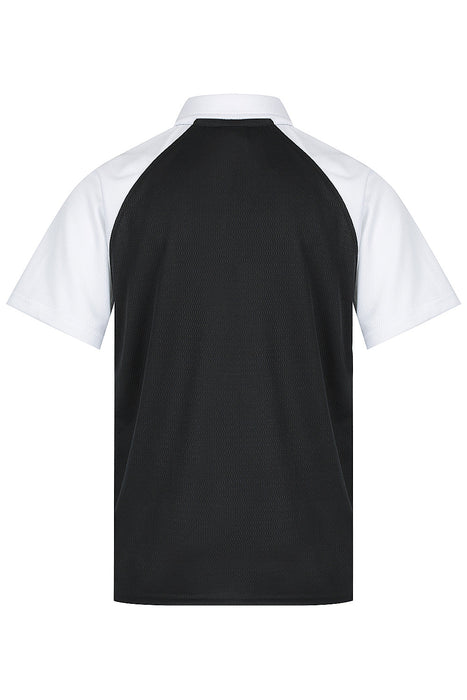 MANLY KIDS POLOS - BLACK/WHITE