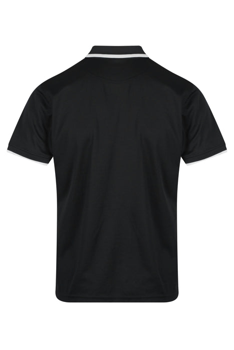PORTSEA MENS POLOS - BLACK/WHITE