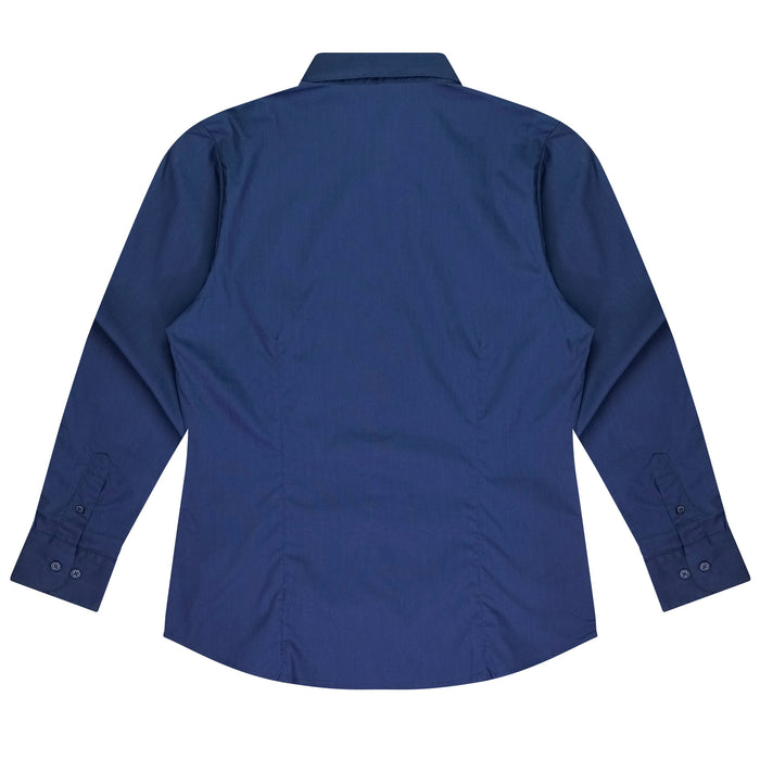 MOSMAN LADY SHIRT LONG SLEEVE - NAVY