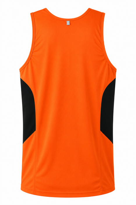 TASMAN HERREN-UNTERSHIRTS - NEON ORANGE/SCHIEFER