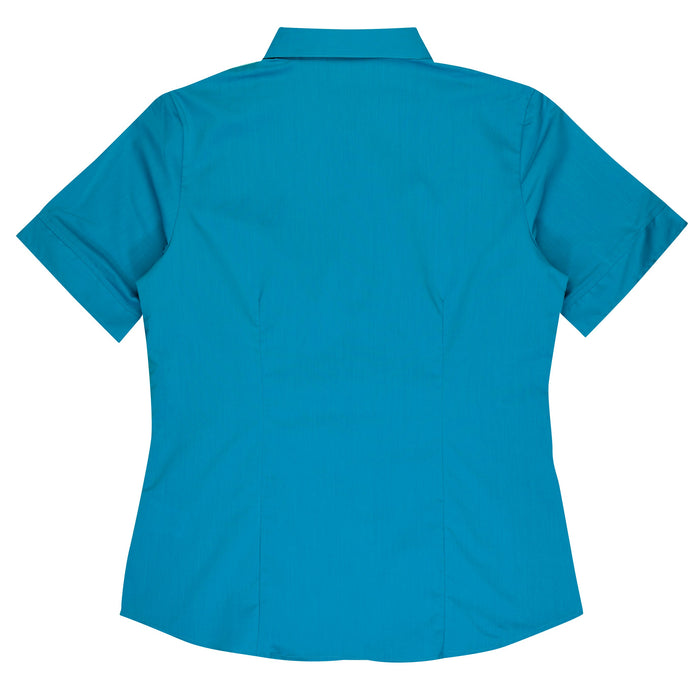 MOSMAN LADY SHIRT SHORT SLEEVE - AQUA