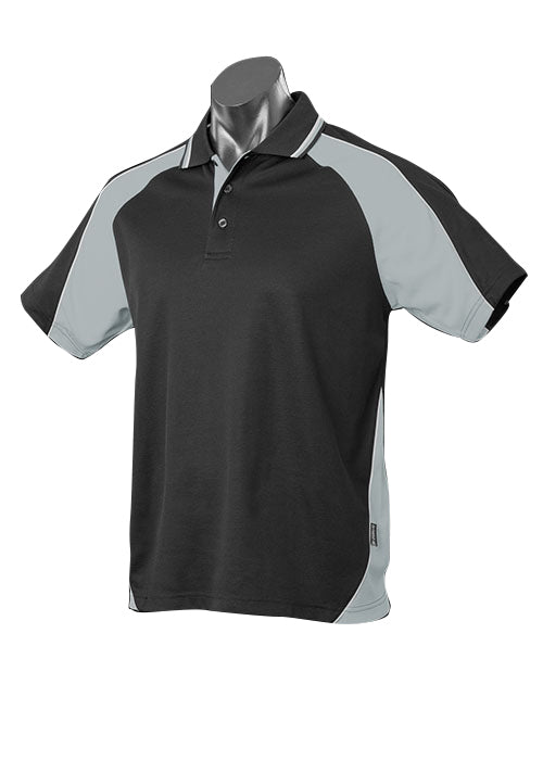 PANORAMA KIDS POLOS - BLACK/ASHE/WHITE