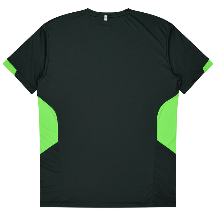 TASMAN KIDS TEES - SLATE/NEON GREEN