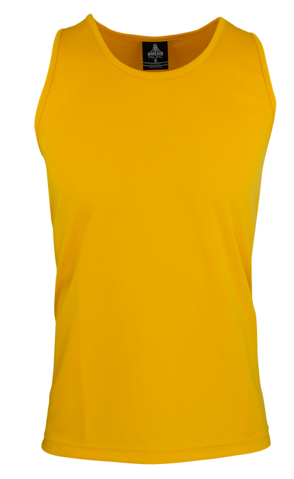 BOTANY MENS SINGLETS - GOLD