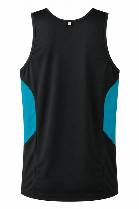 TASMAN HERREN-UNTERSHIRTS - SCHWARZ/BLAUGRÜN