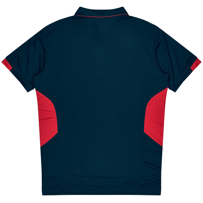 TASMAN KIDS POLOS - NAVY/RED