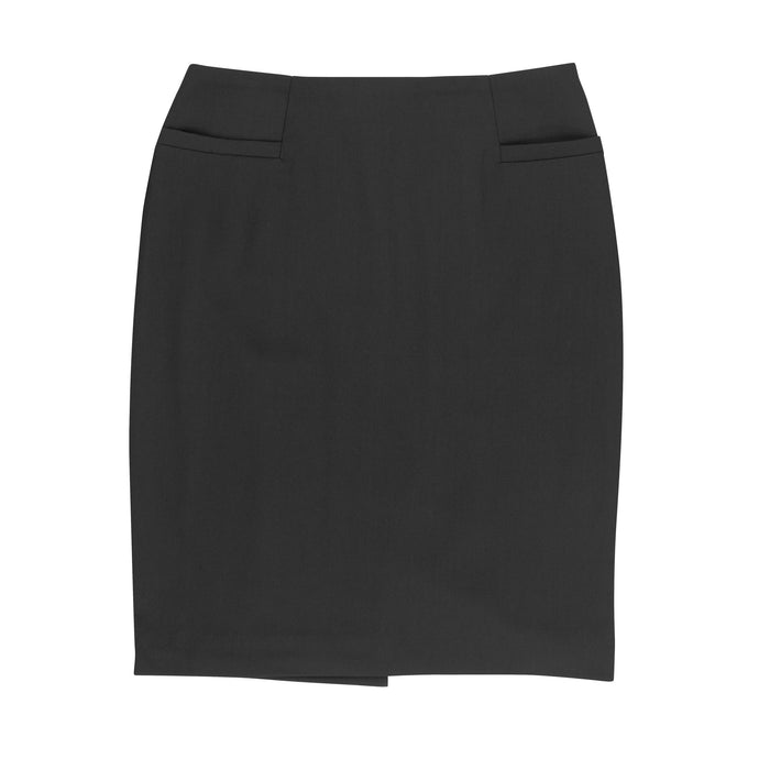 KNEE LENGTH SKIRT LADY SKIRTS - CHARCOAL