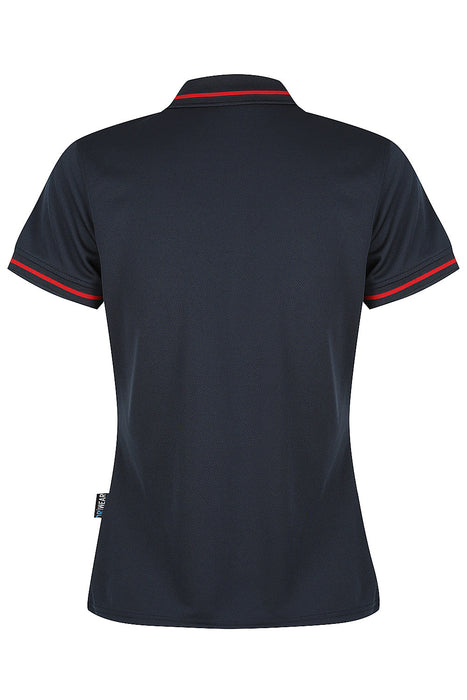 COTTESLOE LADY POLOS - NAVY/RED