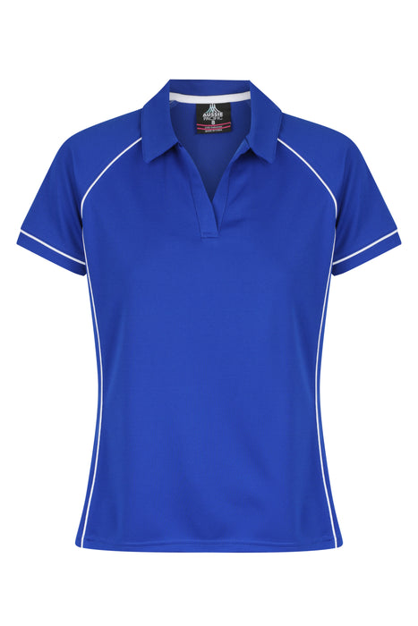 ENDEAVOUR LADY POLOS - ROYAL/WHITE