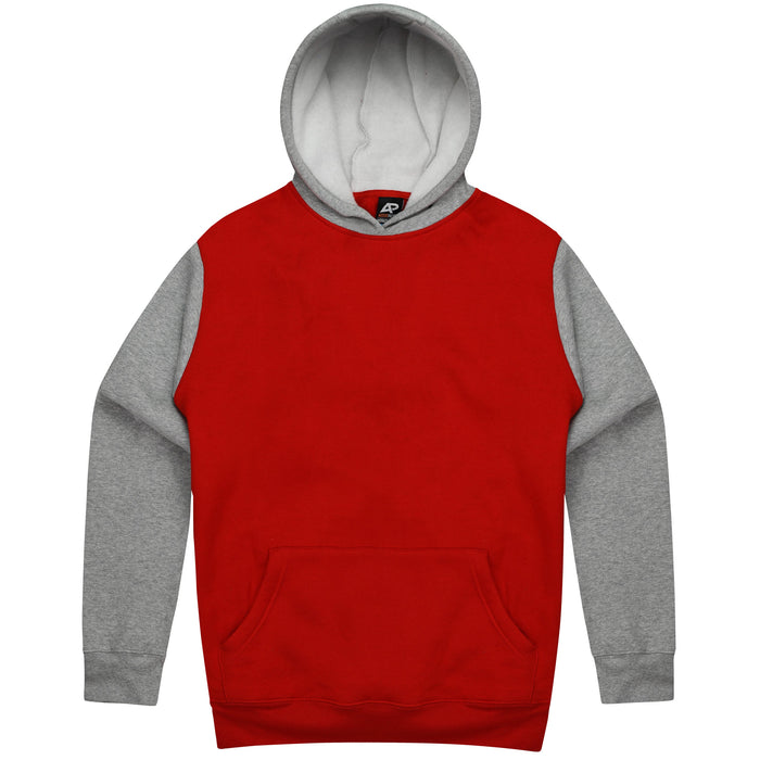 MONASH MENS HOODIES - RED/GREY