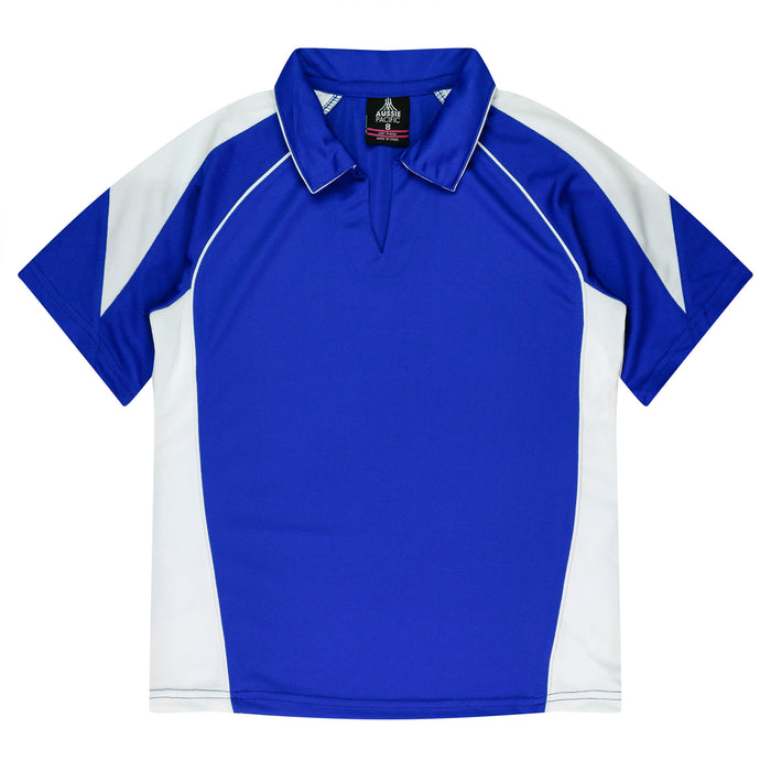 PREMIER LADY POLOS - ROYAL/WHITE