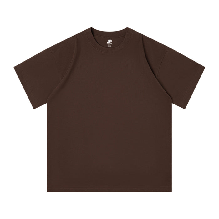 WINTON COTTON TEE - COFFEE