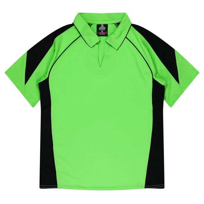PREMIER LADY POLOS - APPLE/BLACK