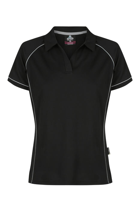 ENDEAVOUR LADY POLOS - BLACK/SILVER