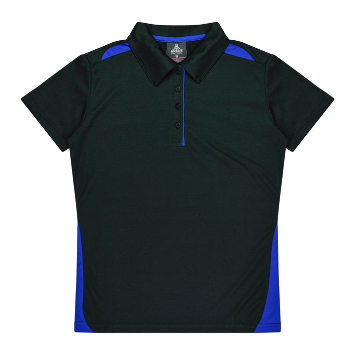 PATERSON LADY POLOS - BLACK/ROYAL