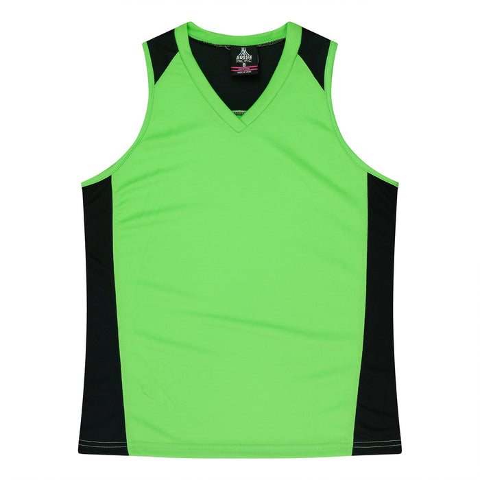 PREMIER LADY SINGLETS - APPLE/BLACK