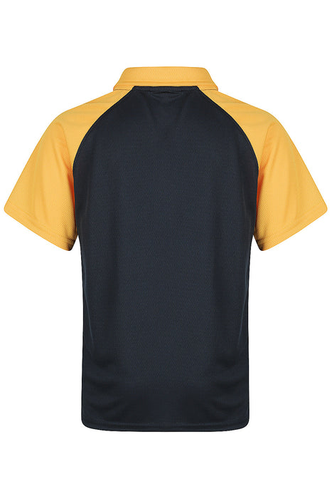 MANLY KIDS POLOS - NAVY/GOLD