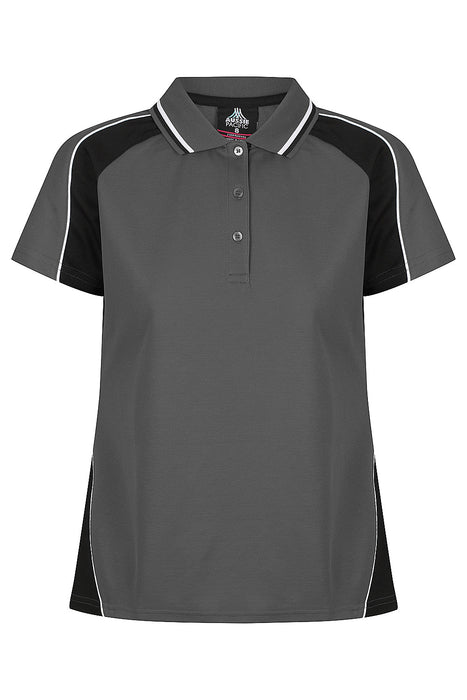 PANORAMA LADY POLOS - SLATE/BLACK/WHITE