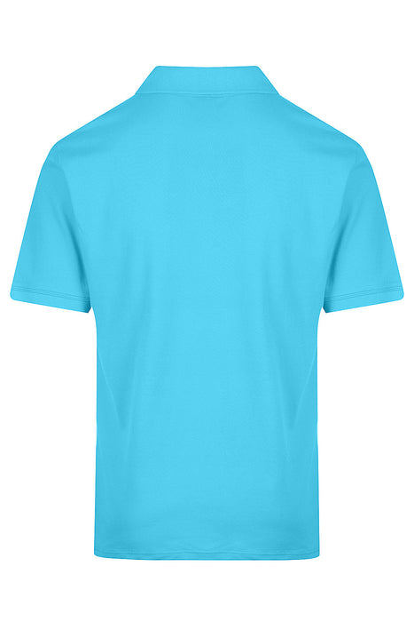 CLAREMONT MENS POLOS - CYAN