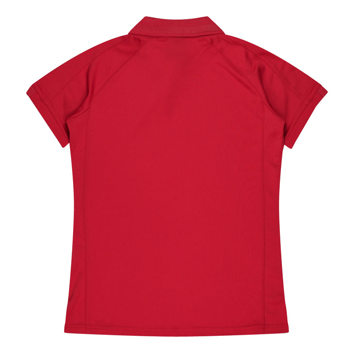 FLINDERS LADY POLOS - RED/WHITE
