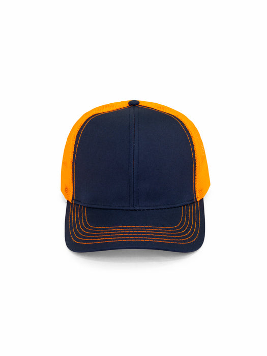 LUTON CAP - NAVY/ORANGE