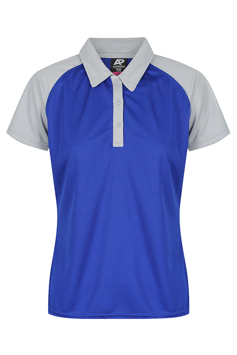 MANLY LADY POLOS - ROYAL/SILVER