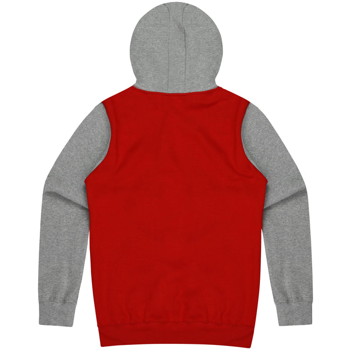 MONASH KIDS HOODIES - RED/GREY