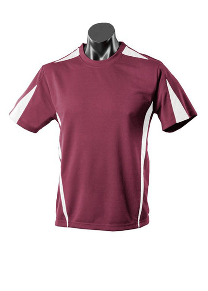 MAROON/WHITE
