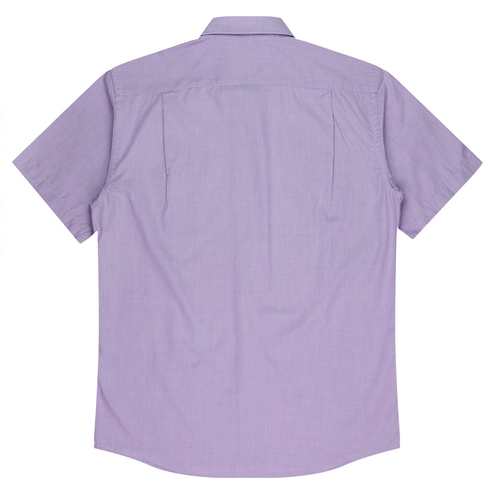 GRANGE HERRENHEMD KURZARM - MAUVE