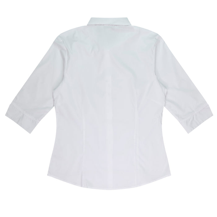 MOSMAN LADY SHIRT 3/4 SLEEVE - WHITE