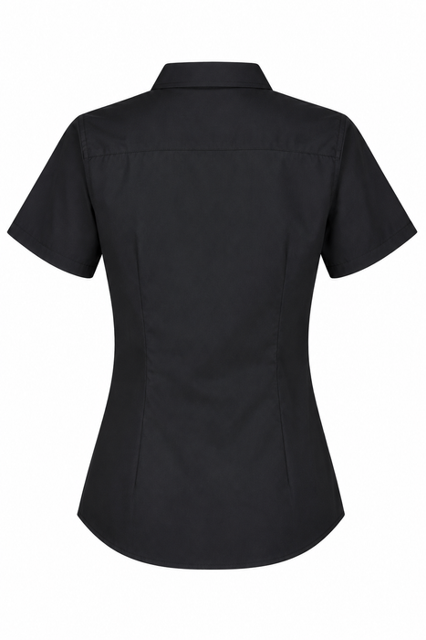KINGSWOOD LADY SHIRT KURZARM - SCHWARZ