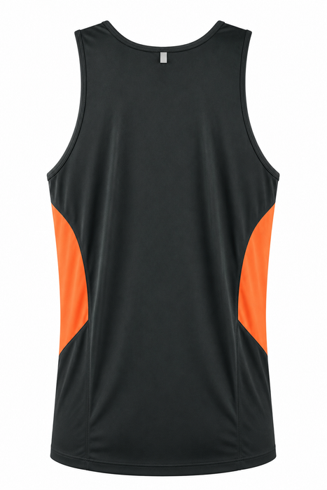 TASMAN HERREN-UNTERSHIRTS - SCHIEFER/NEON ORANGE