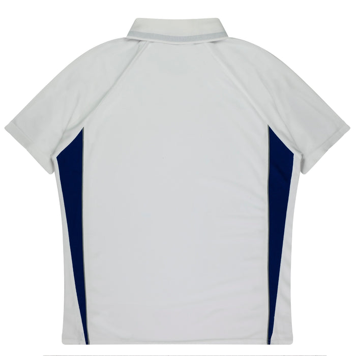 EUREKA KIDS POLOS - WHITE/NAVY