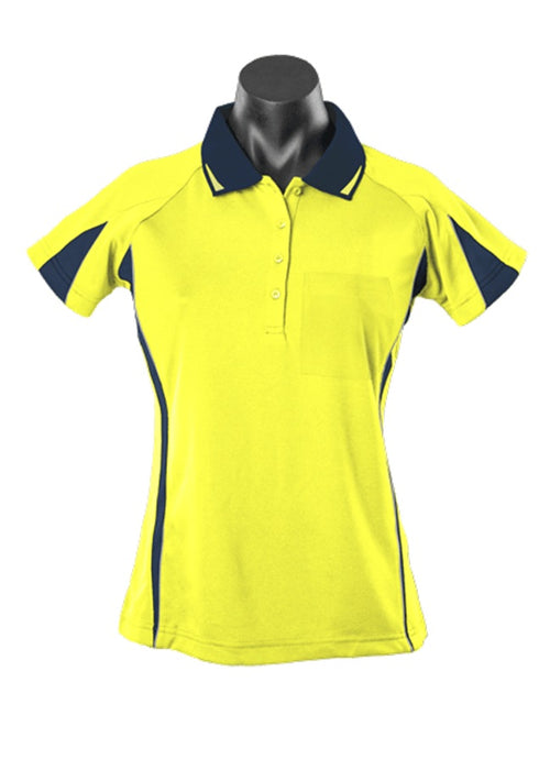 Polos EUREKA LADY - Jaune/Bleu Marine