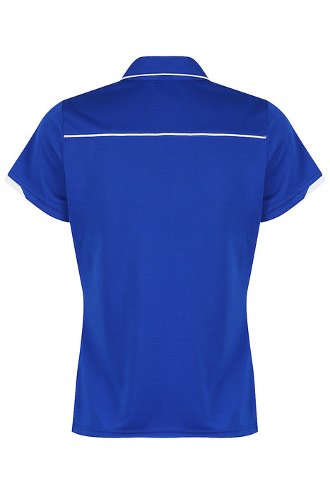 CURRUMBIN LADY POLOS - ROYAL/WHITE