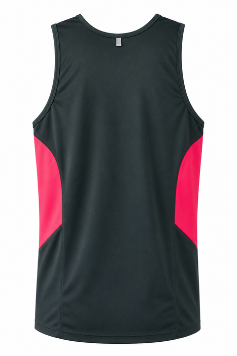 TASMAN HERREN-SINGLETS - SCHIEFER/NEON PINK
