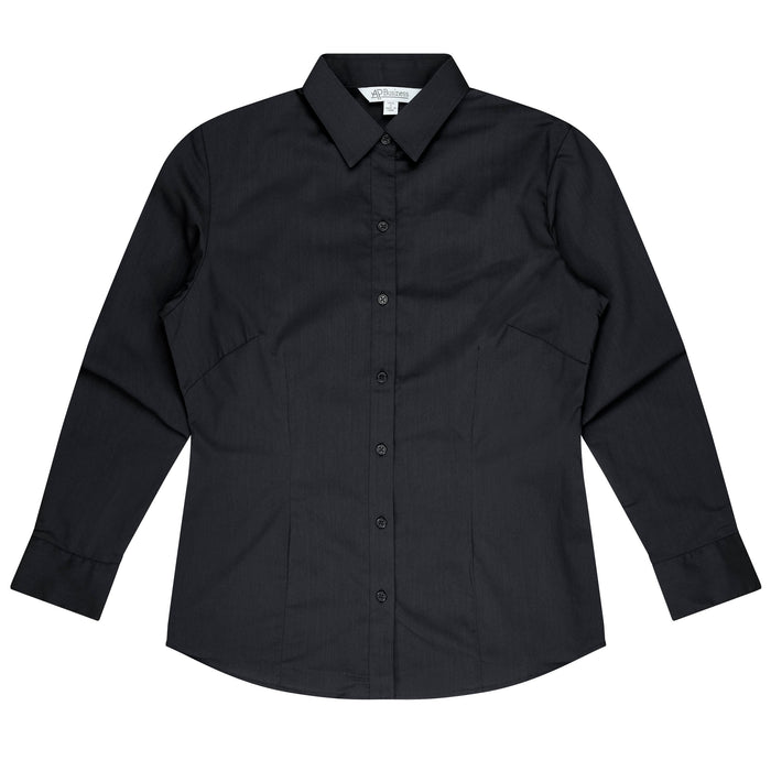 MOSMAN LADY SHIRT LONG SLEEVE - BLACK