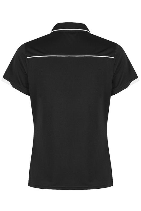 CURRUMBIN LADY POLOS - BLACK/WHITE