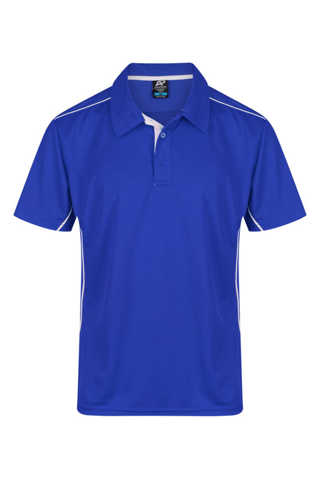 KURANDA MENS POLOS - ROYAL/WHITE