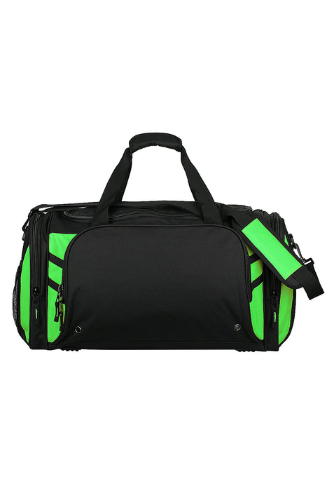 TASMAN SPORTSBAG - BLACK/NEON GREEN