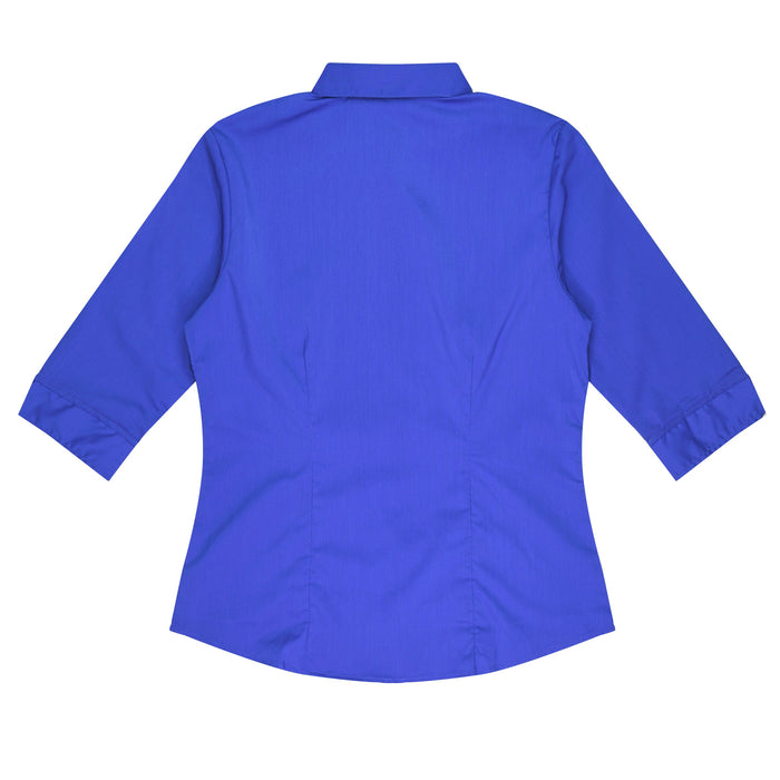 MOSMAN LADY SHIRT 3/4 SLEEVE - ROYAL